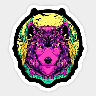 Werewolf Fierce Wolf Mythical Creature Majestic Sticker